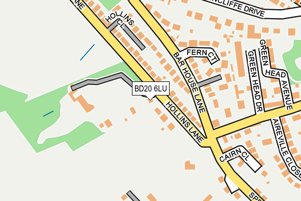 BD20 6LU map - OS OpenMap – Local (Ordnance Survey)