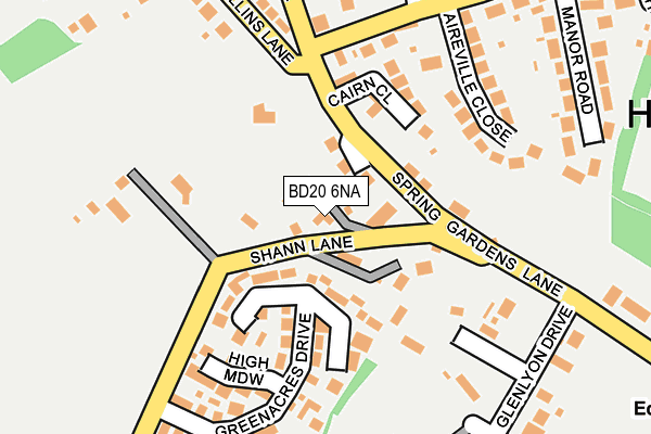 BD20 6NA map - OS OpenMap – Local (Ordnance Survey)