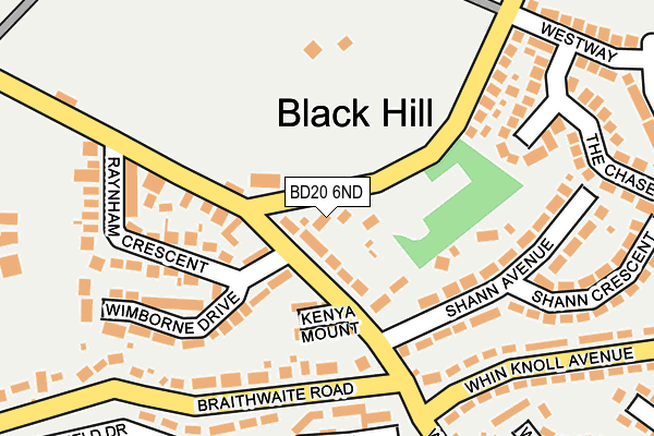 BD20 6ND map - OS OpenMap – Local (Ordnance Survey)