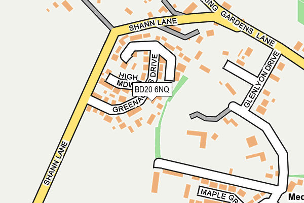 BD20 6NQ map - OS OpenMap – Local (Ordnance Survey)