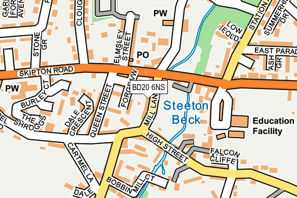 BD20 6NS map - OS OpenMap – Local (Ordnance Survey)