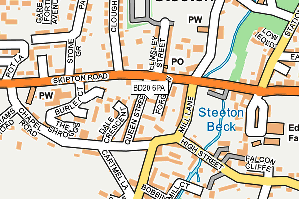 BD20 6PA map - OS OpenMap – Local (Ordnance Survey)