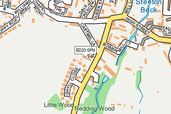 BD20 6PN map - OS OpenMap – Local (Ordnance Survey)