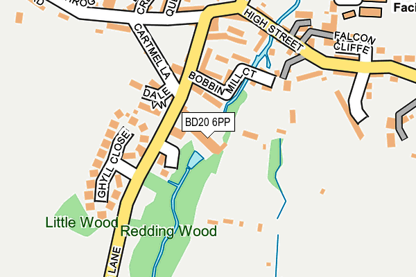 BD20 6PP map - OS OpenMap – Local (Ordnance Survey)