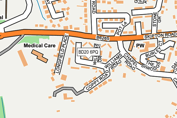 BD20 6PQ map - OS OpenMap – Local (Ordnance Survey)