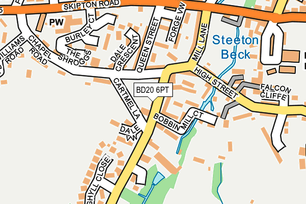 BD20 6PT map - OS OpenMap – Local (Ordnance Survey)