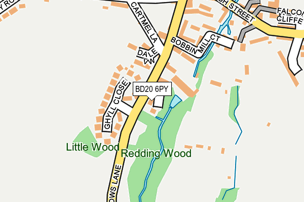 BD20 6PY map - OS OpenMap – Local (Ordnance Survey)