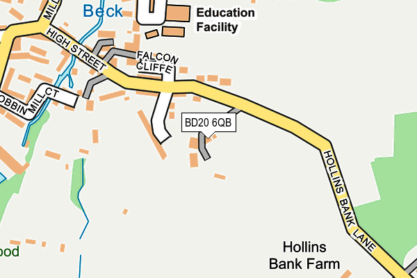 BD20 6QB map - OS OpenMap – Local (Ordnance Survey)