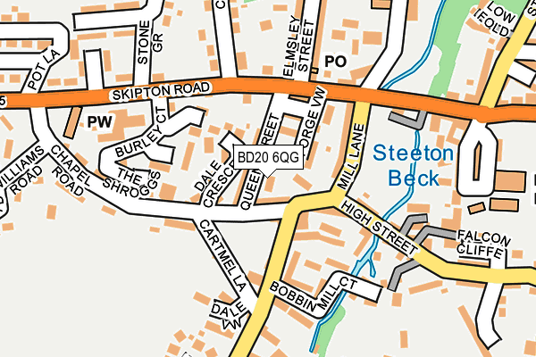 BD20 6QG map - OS OpenMap – Local (Ordnance Survey)