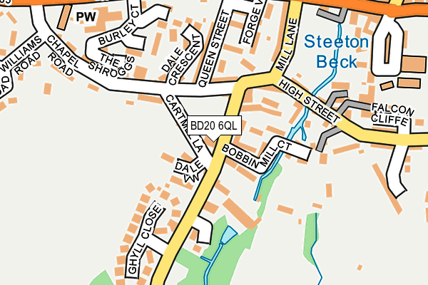 BD20 6QL map - OS OpenMap – Local (Ordnance Survey)