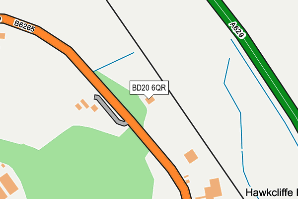 BD20 6QR map - OS OpenMap – Local (Ordnance Survey)