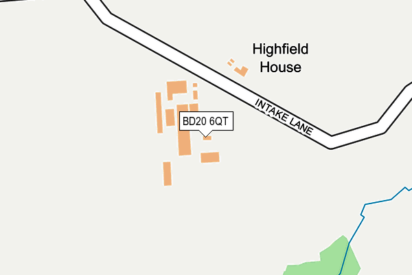 BD20 6QT map - OS OpenMap – Local (Ordnance Survey)