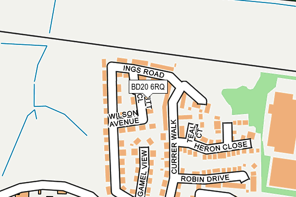 BD20 6RQ map - OS OpenMap – Local (Ordnance Survey)