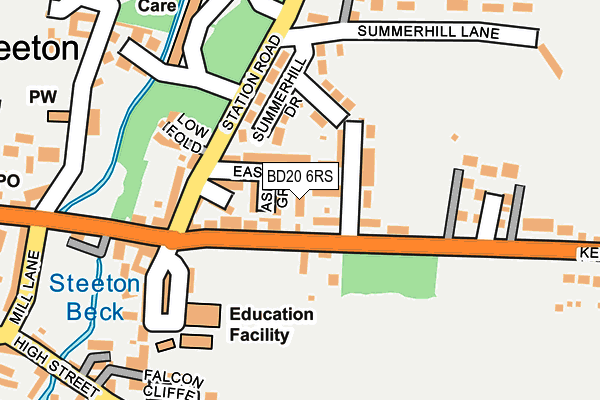 BD20 6RS map - OS OpenMap – Local (Ordnance Survey)