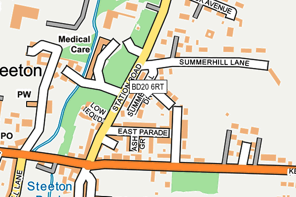 BD20 6RT map - OS OpenMap – Local (Ordnance Survey)
