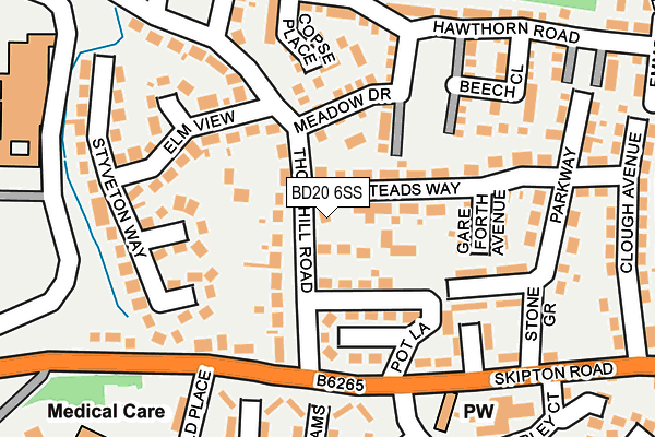 BD20 6SS map - OS OpenMap – Local (Ordnance Survey)