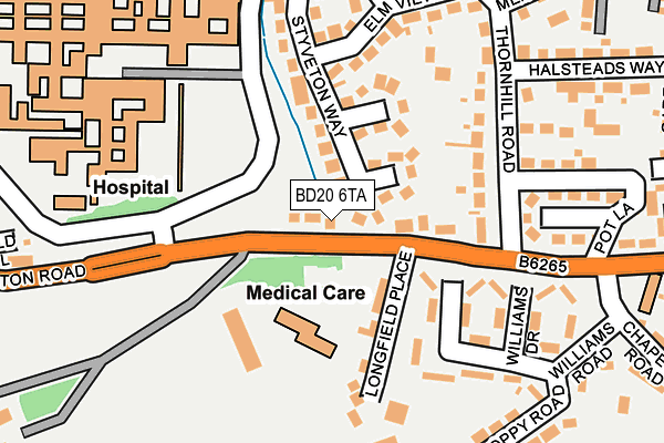 BD20 6TA map - OS OpenMap – Local (Ordnance Survey)