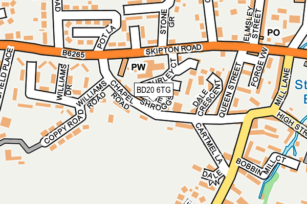 BD20 6TG map - OS OpenMap – Local (Ordnance Survey)