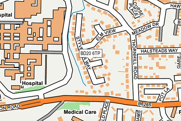 BD20 6TP map - OS OpenMap – Local (Ordnance Survey)