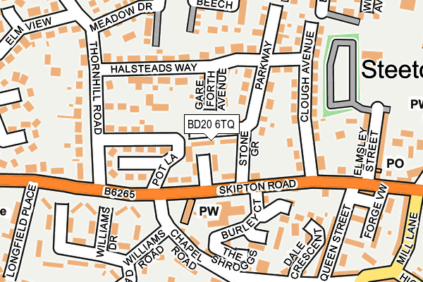 BD20 6TQ map - OS OpenMap – Local (Ordnance Survey)