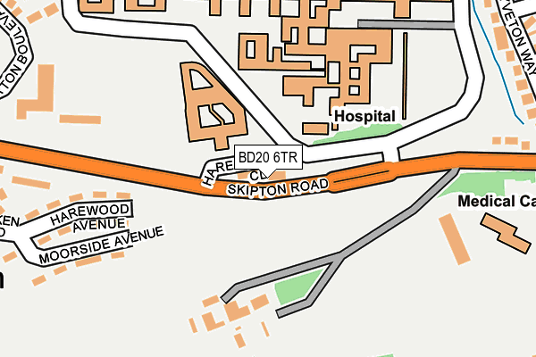 BD20 6TR map - OS OpenMap – Local (Ordnance Survey)