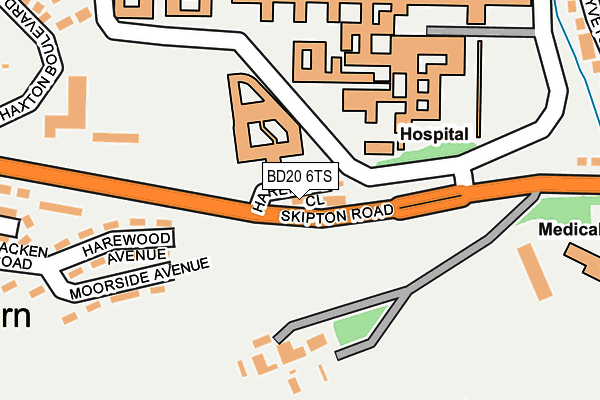 BD20 6TS map - OS OpenMap – Local (Ordnance Survey)