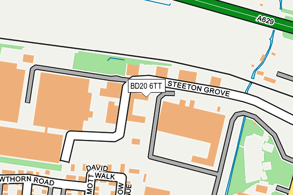 BD20 6TT map - OS OpenMap – Local (Ordnance Survey)