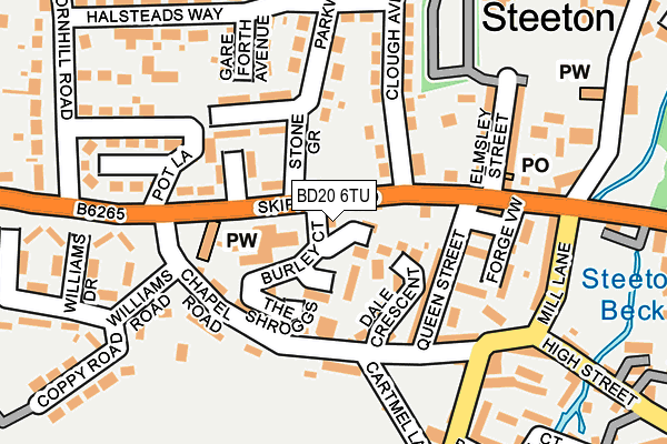 BD20 6TU map - OS OpenMap – Local (Ordnance Survey)