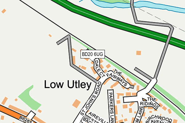 BD20 6UG map - OS OpenMap – Local (Ordnance Survey)