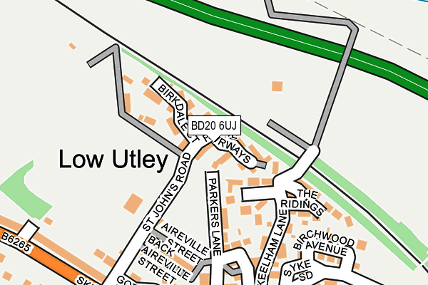 BD20 6UJ map - OS OpenMap – Local (Ordnance Survey)