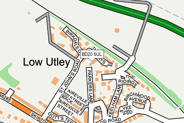 BD20 6UL map - OS OpenMap – Local (Ordnance Survey)