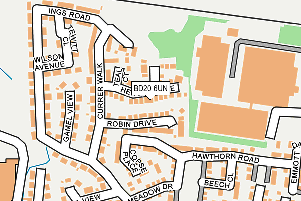 BD20 6UN map - OS OpenMap – Local (Ordnance Survey)