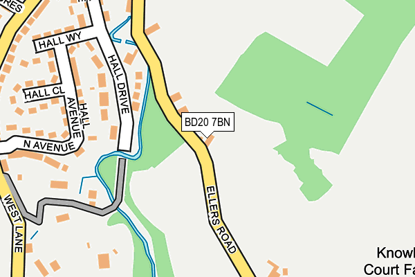 BD20 7BN map - OS OpenMap – Local (Ordnance Survey)