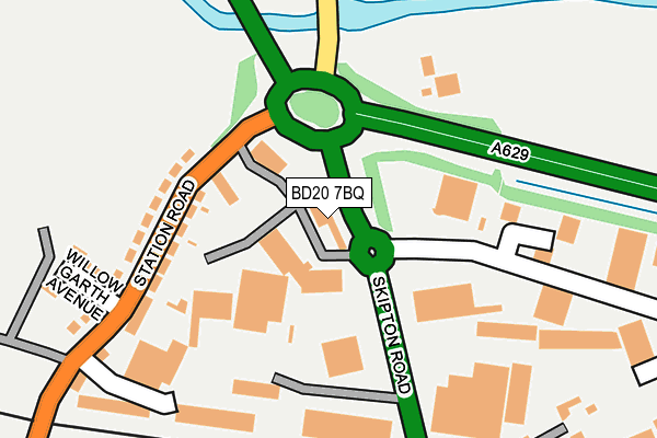 BD20 7BQ map - OS OpenMap – Local (Ordnance Survey)