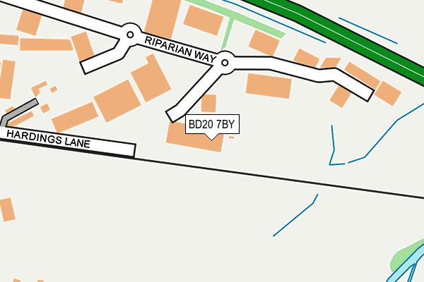 BD20 7BY map - OS OpenMap – Local (Ordnance Survey)