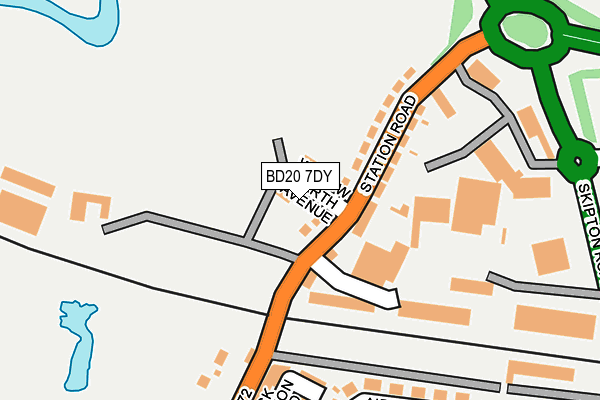 BD20 7DY map - OS OpenMap – Local (Ordnance Survey)