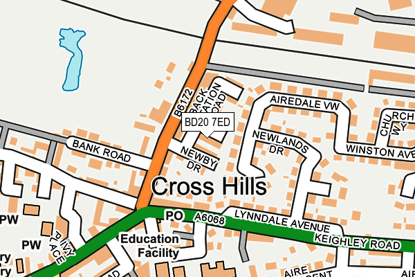 BD20 7ED map - OS OpenMap – Local (Ordnance Survey)