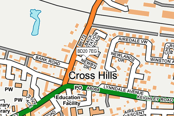 BD20 7EG map - OS OpenMap – Local (Ordnance Survey)