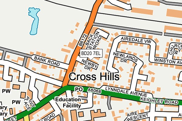 BD20 7EL map - OS OpenMap – Local (Ordnance Survey)