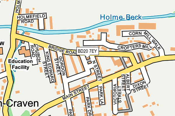 BD20 7EY map - OS OpenMap – Local (Ordnance Survey)