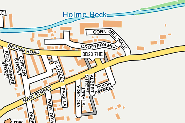 BD20 7HE map - OS OpenMap – Local (Ordnance Survey)