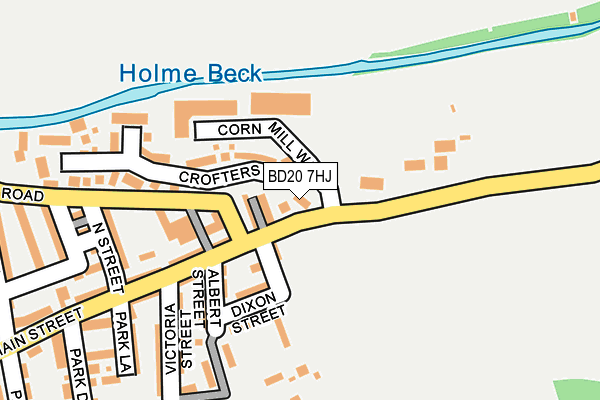 BD20 7HJ map - OS OpenMap – Local (Ordnance Survey)