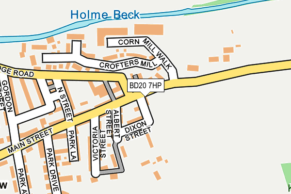 BD20 7HP map - OS OpenMap – Local (Ordnance Survey)