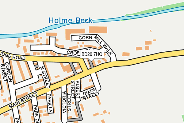 BD20 7HQ map - OS OpenMap – Local (Ordnance Survey)