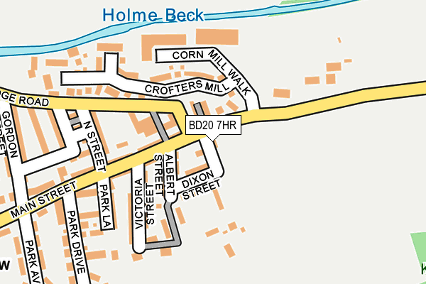 BD20 7HR map - OS OpenMap – Local (Ordnance Survey)