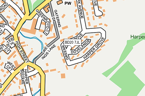 BD20 7JL map - OS OpenMap – Local (Ordnance Survey)
