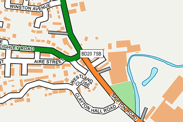 BD20 7SB map - OS OpenMap – Local (Ordnance Survey)