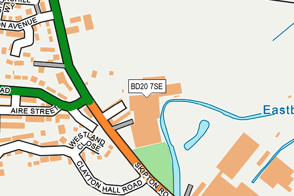 BD20 7SE map - OS OpenMap – Local (Ordnance Survey)