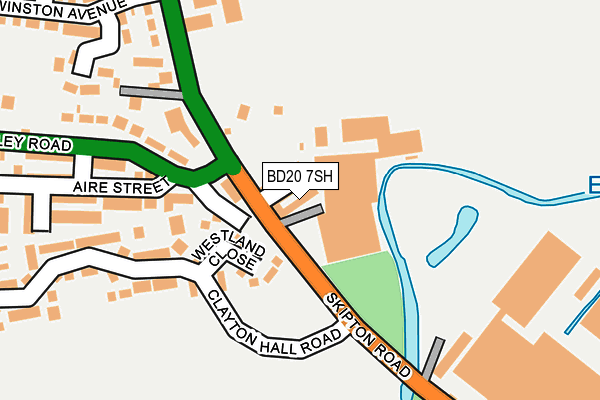 BD20 7SH map - OS OpenMap – Local (Ordnance Survey)