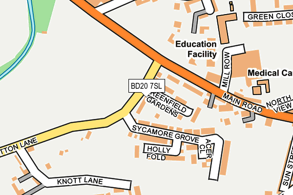 BD20 7SL map - OS OpenMap – Local (Ordnance Survey)